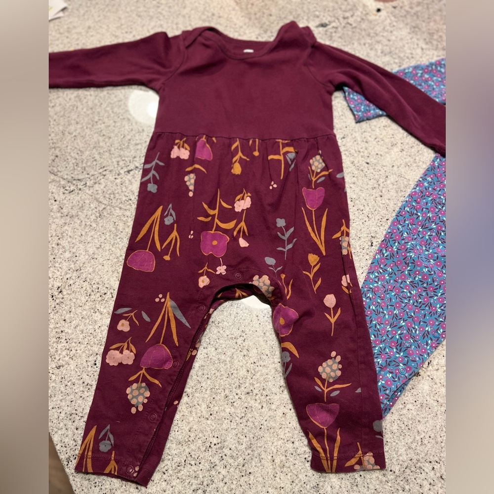 Tea Collection Rompers 12-18 Months - Picture 8 of 8